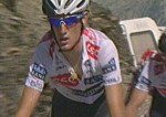 Andy Schleck pendant la 16�me �tape du Tour de France 2008